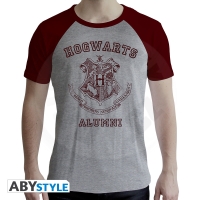 HARRY POTTER - Tshirt "Alumni" man SS grey &amp; red L