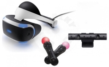 Sony PlayStation VR V1 + 2x PS Move + PlayStation 4 Camera, použité, továrně renovované