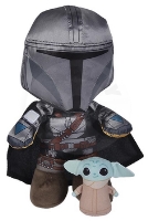 Plyšák - Star Wars The Mandalorian 25cm + Yoda The Child 7cm