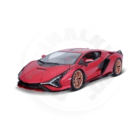 Bburago - Auta HOBBY, Lamborghini Sián FKP 37, červená, 1:18