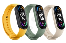 Xiaomi Mi Band 5/6 náhradní pásky tripack - žlutá, zelená, béžová Xiaomi Mi Band 5/6 náhradní pásky tripack - žlutá, zelená, béžová