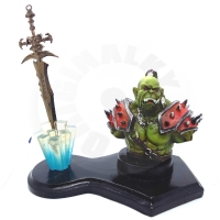 Soška Orka S Mečem Frostmourne "Statue Of Ner'Zhul" - 12 cm