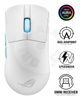 ASUS myš ROG Harpe Ace Aim Lab Edition - bezdrátová - bílá