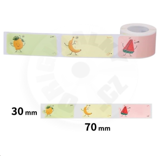 Niimbot štítky T 30x70mm 110ks Ovocná party pro B21, B21S, B3, B1S