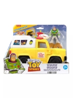 Toy Story Imaginext Pizza Planet Truck s akčními figurkami Buzze Rakeťáka a Vetřelce