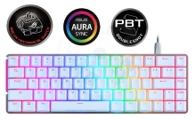 ASUS ROG FALCHION ACE mechanická RGB klávesnice - US - bílá