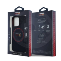 Red Bull silikonový kryt "Red Ring Logo" s MagSafe pro Apple iPhone 14 Pro  - modrá