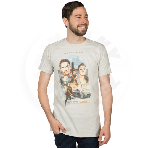 Battlefield Hardline Cross the Line Premium - Pánske tričko veľkosť L