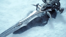 Blizzard World of Warcraft - Frostmourne replika 1:1 - nová verze k 30. výročí - 125 cm (2)