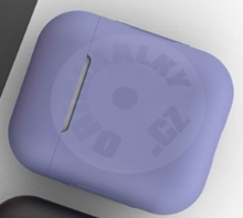Silikonové pouzdro pro Apple AirPods - světle fialová