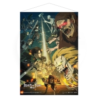 WallScroll - Attack on Titan: The Final Season Paradis Island Vs Marley 50 x 70 cm