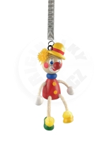 Klaun s burinkou - figúrka na pružine