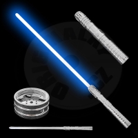 Světelný meč "BORN WITH THE FORCE" RGB - Dlouhá verze - Silver