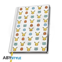 POKEMON -  A5 zápisník, notebook, 180 stran "Starters"