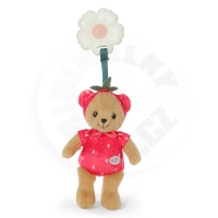 BABY born for babies Medvídek Teddy s kousátkem , 18 cm - červený jahůdka