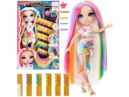 Rainbow High Panenka s křídami na vlasy - Amaya