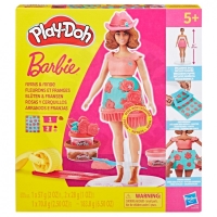 PLAY-DOH Barbie Panenka 29 cm FASHIONISTA Třásně Modelovací hmota