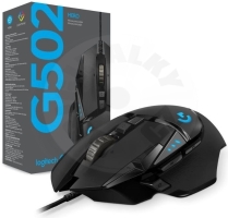 Logitech G502 Hero, drátová herní myš, 11 tlačítek, rozsah 100-16.000 DPI