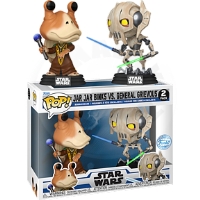 Funko Pop! Star Wars: Clone Wars - Jar Jar Binks vs General Grievous (GameStop Exclusive)