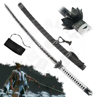 Ocelová katana "BLACK MORTAL BLADE" - Sekiro: Shadows Die Twice