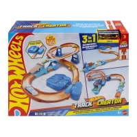 Hot Wheels Track Creator Nabušená sada s motorizovaným boosterem JDB49