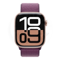 Apple Watch Series 10 GPS 46mm Rose Gold Aluminium Case with Plum Sport Loop (1) Apple Watch Series 10 GPS 46mm Rose Gold Aluminium Case with Plum Sport Loop (1)