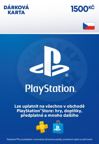 PlayStation Store el. peněženka - 1500 Kč