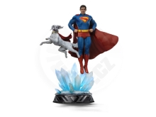 Iron Studios socha Superman Legacy Superman &amp; Krypto Art Scale 1/10 - 31cm