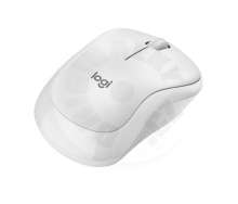 Logitech tichá bezdrátová Bluetooth myš M240 - bílá