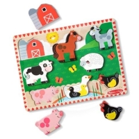 Melissa & Doug Dřevěné Puzzle - FARMA Melissa & Doug Dřevěné Puzzle - FARMA