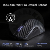 ASUS myš ROG Harpe Ace Extreme  drátová + bezdrátová - černá (9)