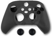 Spartan Gear Controller Silicon Skin Cover and Thumb Grips - Black (XONE/XSX)