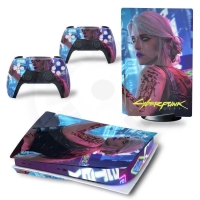 Polep na konzoli - Cyberpunk - Ciri (PS5) Polep na konzoli - Cyberpunk - Ciri (PS5)