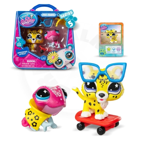 Littlest Pet Shop Serie 5 - 2 figurky Chilled and Fast