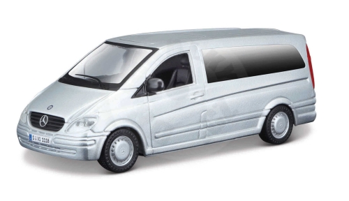 Bburago - Auta HOBBY, Mercedes-Benz VITO, stříbrná, 1:32_(1)