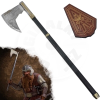Celokovová sekera "GIMLI'S AXE" s plaketou - Pán Prstenů Celokovová sekera "GIMLI'S AXE" s plaketou - Pán Prstenů
