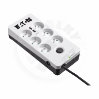 Eaton - přepěťová ochrana 6 zásuvek + 2x USB (230V) - 1m