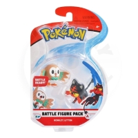 Pokémon sada figurek - Battle 2Pack (Rowlet, Litten) 5 cm