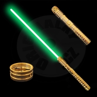 Světelný meč "BORN WITH THE FORCE" RGB - Dlouhá verze - Gold