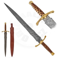 Krátký damaškový meč "JOAN OF ARK" Funkční, ostrý! Krátký damaškový meč "JOAN OF ARK" Funkční, ostrý!