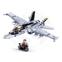 Sluban Model Bricks M38-B0928 Stíhačka F/A-18 Super Bumblebee Sluban Model Bricks M38-B0928 Stíhačka F/A-18 Super Bumblebee