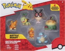 Pokémon - Battle Figure Multipack (Pawmi, Squirtle, Torchic, Turtwig, Hoothoot, Appltun)