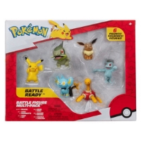 Pokémon - Battle Figure Multipack (Pikachu, Shuckle, Axew, Shinx, Eevee, Machop)