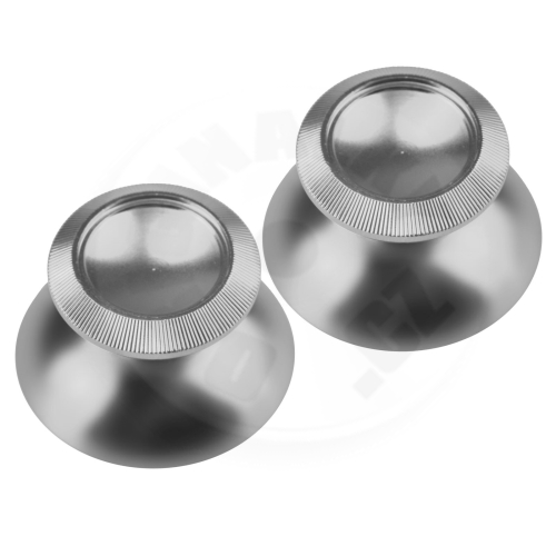 Náhradní Hliníkové Analogové Páčky pro DualShock 4 - 2ks - metalická stříbrná (PS4)