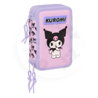 Penál Hello Kitty KUROMI 3 patra - vybavený 37 ks Penál Hello Kitty KUROMI 3 patra - vybavený 37 ks