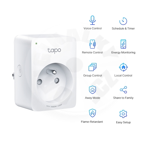 TP-link Tapo P110, WiFi chytrá zásuvka, 10A
