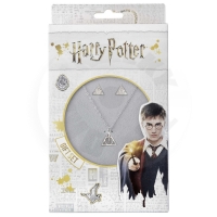 Harry Potter sada náhrdelník a naušnice Relikvie smrti