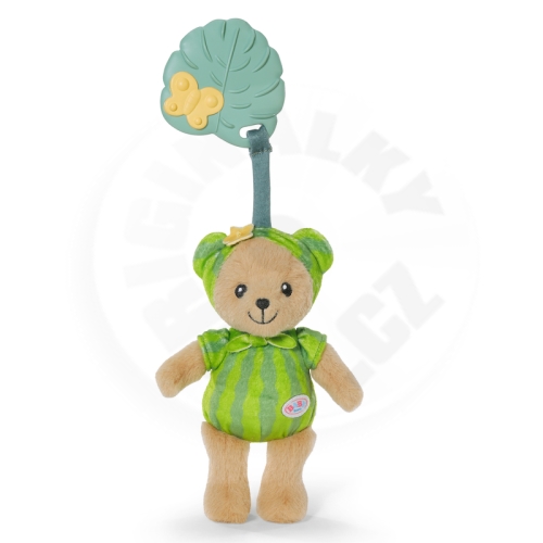 BABY born for babies Medvídek Teddy s kousátkem , 18 cm - zelený melounek