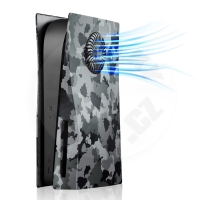 Výměnný kryt na PlayStation 5 diskovou verzi - Camouflage s otvorem na větrák Výměnný kryt na PlayStation 5 diskovou verzi - Camouflage s otvorem na větrák