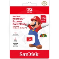 SanDisk MicroSD Express Card 256GB for Nintendo Switch 2 - Super Mario